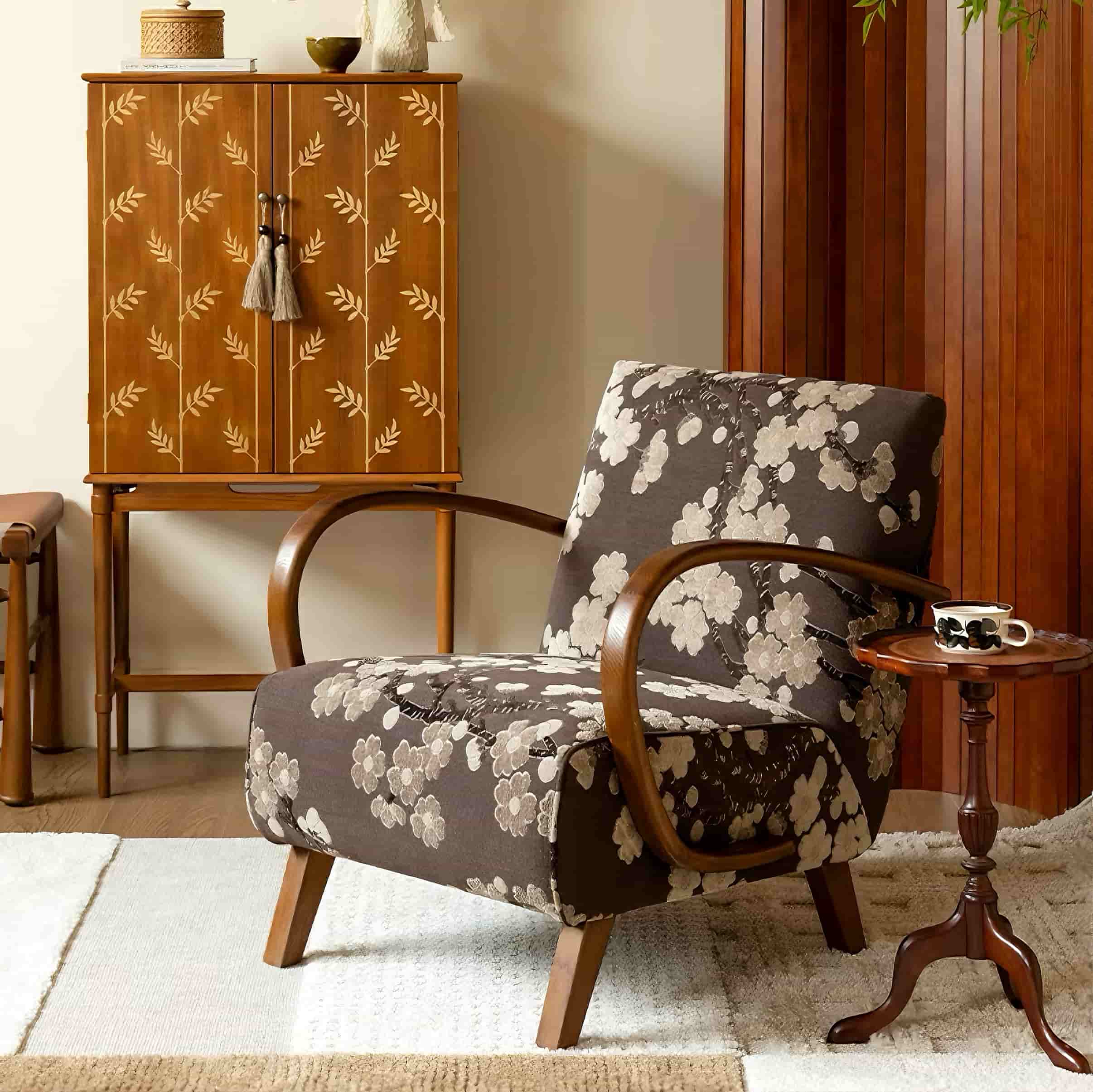 Țesătură de catifea de înaltă calitate, cu modele de flori de prun, tăiată jacquard, pentru decorarea interioară