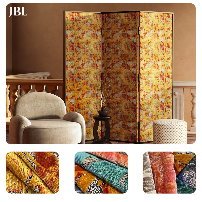JBL țesătură de catifea cu grămadă tăiată de înaltă calitate, colecție nouă, design de lux, catifea jacquard în stil modern, pentru canapea