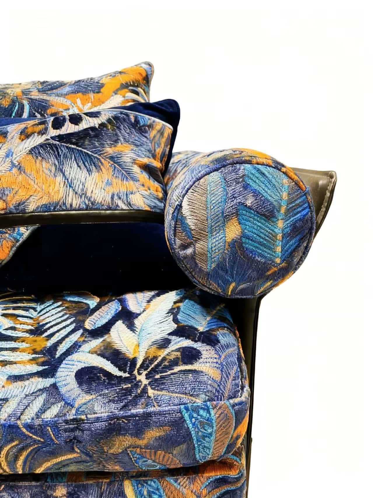 Țesătură de catifea Jacquard de înaltă calitate JBL, colecție nouă, model de pădure tropicală, catifea jacquard în stil Morden pentru canapea