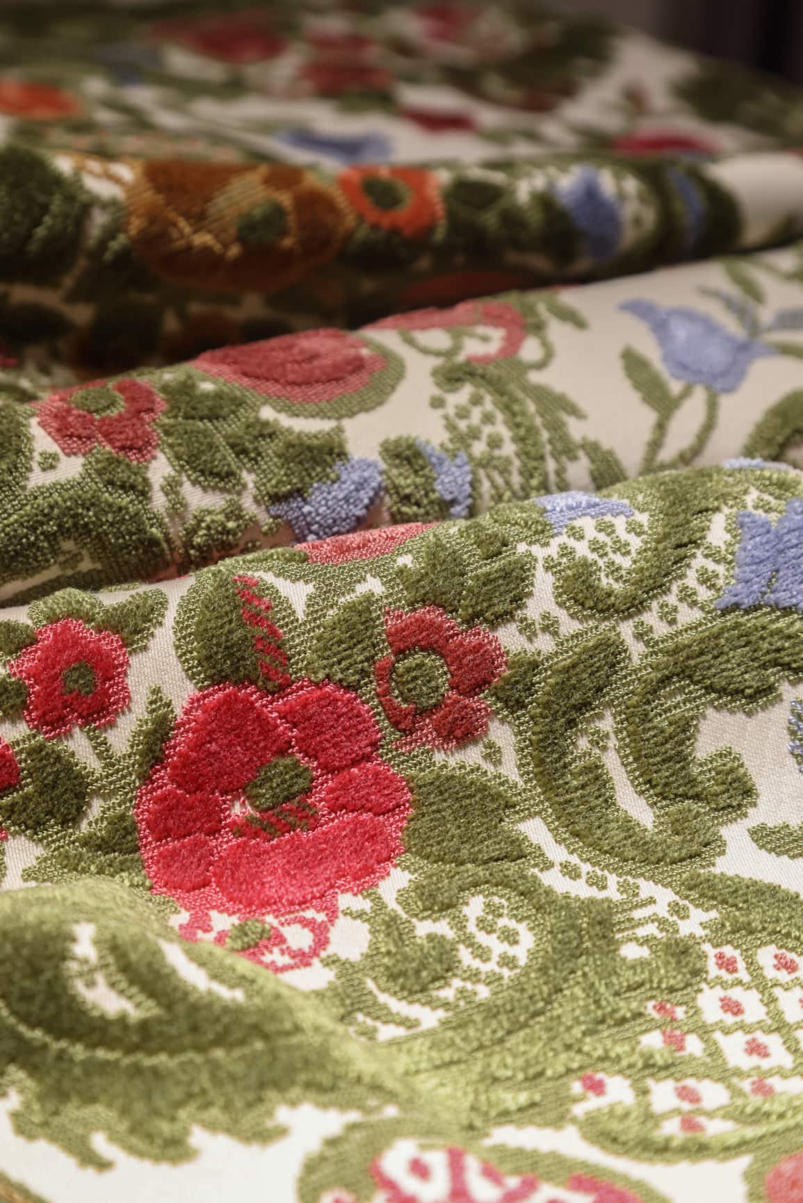 Personalizare din catifea jacquard JBL Eșantion gratuită, colorată, florală, țesătură cu grămadă tăiată, Textil de casă de lux pentru canapea